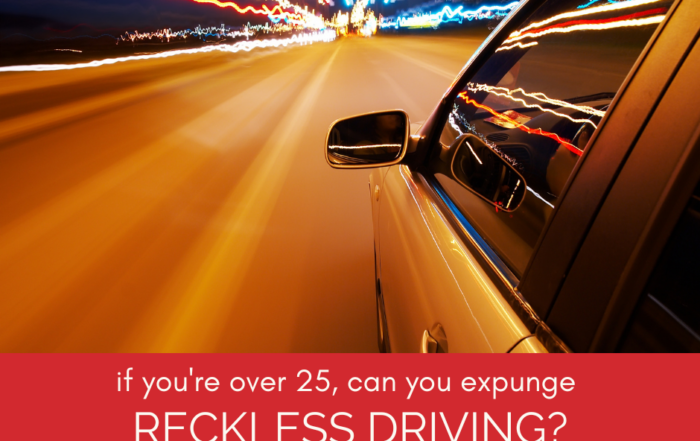 Can You Expunge Reckless Driving if You Were Over 25 at the Time of the Offense?